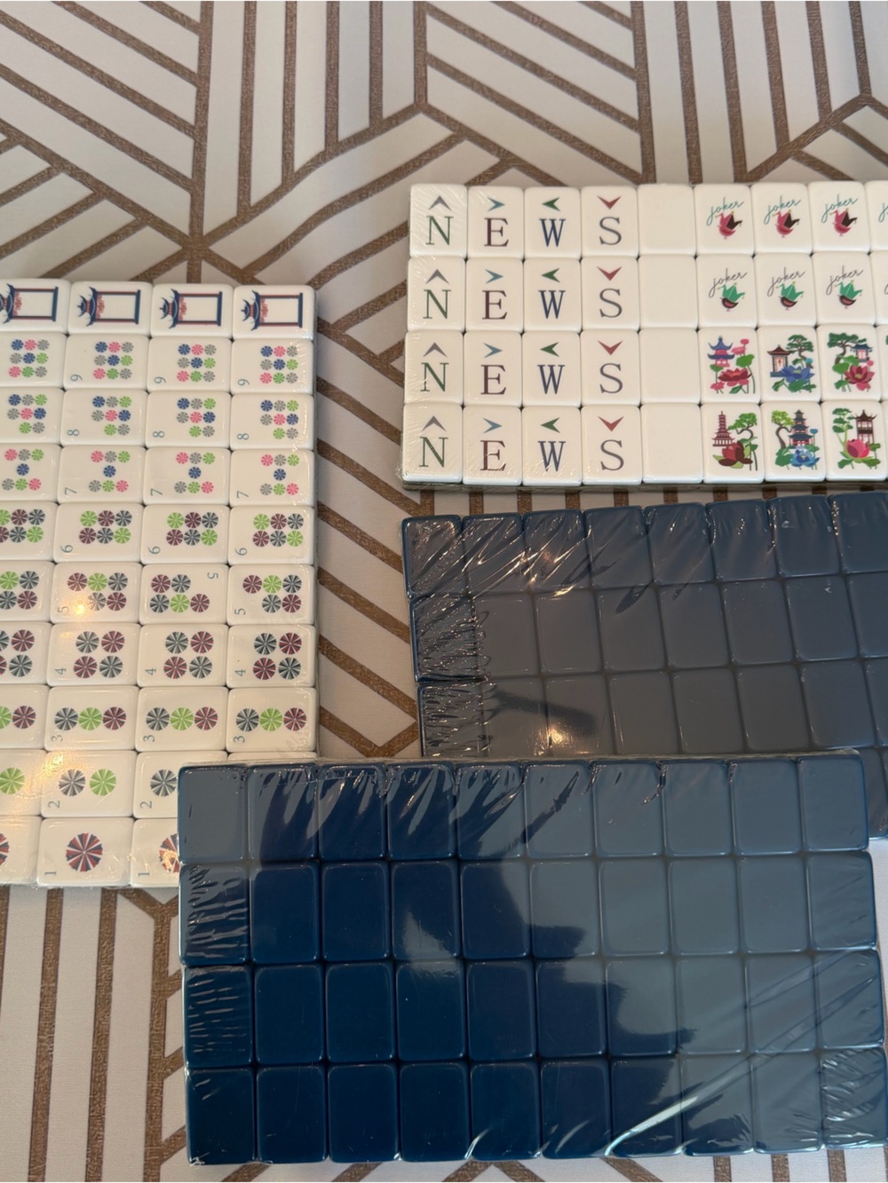 Mahjong Tiles and Mahjong Mat Set NEW